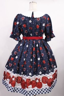 画像3: Chalmiere / スウィーティアップルワンピース M ネイビー H-25-09-12-1009-LO-OP-NS-ZH