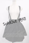Ank Rouge / サス付きスピンドルスカート M ブラック H-25-09-12-1014-CA-SK-NS-ZH