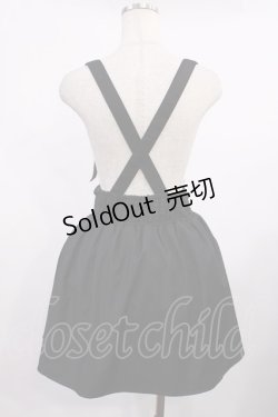 画像2: Ank Rouge / サス付きスピンドルスカート M ブラック H-25-09-12-1014-CA-SK-NS-ZH