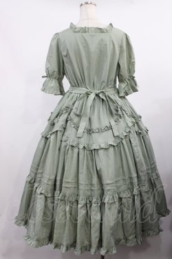 画像3: Chalmiere / フリルロングワンピース M グリーン H-25-09-12-1002-LO-OP-NS-ZH