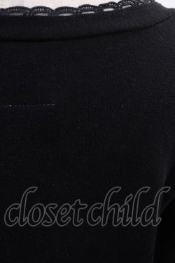 画像3: F&A / スカラップレースニットカーディガン Free BLACK H-25-09-12-1021-LO-TO-NS-ZH