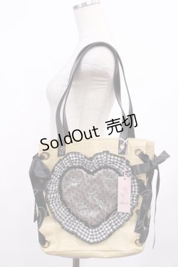 画像1: Swankiss / SG picnic heart BAG  ブラック H-25-09-12-1027-CA-BG-NS-ZH