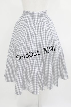 画像3: Jane Marple Dans Le Salon / Typewriter gingham gored skirt M ネイビー H-25-09-12-006-JM-SK-KB-ZH