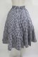 画像3: Jane Marple Dans Le Salon / Typewriter gingham gored skirt M ネイビー H-25-09-12-006-JM-SK-KB-ZH (3)