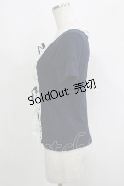 画像2: Jane Marple / レースリボンカーディガン  ネイビー H-25-09-12-054-JM-TO-KB-ZH