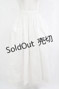Jane Marple Dans Le Salon / Cold mercerized cloth quatre pockets skirt M アイボリー H-25-09-12-007-JM-SK-KB-ZH