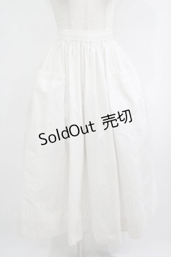 画像1: Jane Marple Dans Le Salon / Cold mercerized cloth quatre pockets skirt M アイボリー H-25-09-12-007-JM-SK-KB-ZH