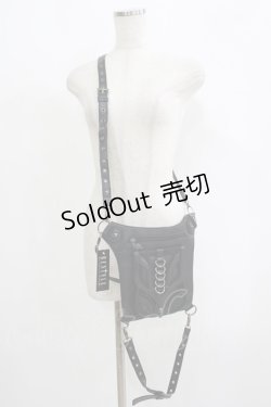 画像1: Restyle / フラップ風BAG  ブラック H-25-09-12-064-GO-BG-KB-ZH