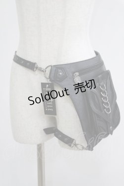 画像2: Restyle / フラップ風BAG  ブラック H-25-09-12-064-GO-BG-KB-ZH