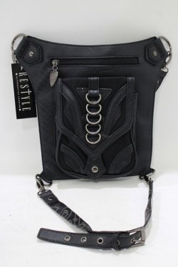 画像3: Restyle / フラップ風BAG  ブラック H-25-09-12-064-GO-BG-KB-ZH