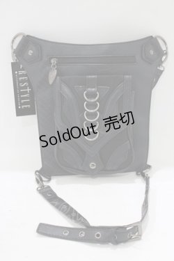画像3: Restyle / フラップ風BAG  ブラック H-25-09-12-064-GO-BG-KB-ZH