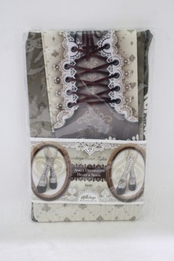 画像1: abilletage / Ankle Decoration Heart&Spadeタイツ  アイボリー H-25-09-12-066-GO-ZA-KB-ZH