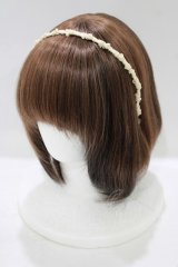 Jane Marple / ブレードリボンカチューシャ  アイボリー H-25-09-12-072-JM-AC-KB-ZH