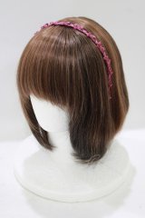 Jane Marple / ブレードリボンカチューシャ  ローズ H-25-09-12-073-JM-AC-KB-ZH