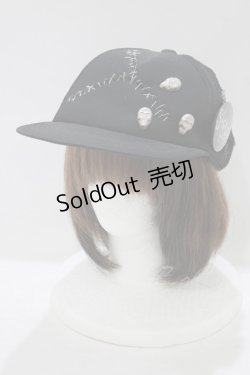 画像1: STIGMATA / ダメージカスタムキャップ  黒 H-25-09-12-075-GO-AC-KB-ZH