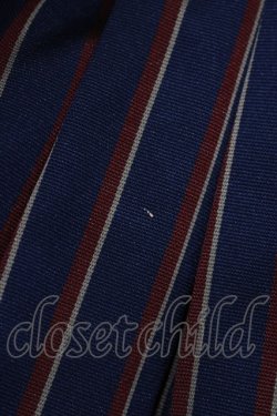 画像4: Jane Marple / レジメンタルストライプのトリプルタックスカート M ネイビー H-25-09-12-011-JM-SK-KB-ZH