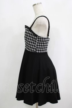 画像2: PUNK RAVE / Swallow gird stitching suspenders punk little black dress XS 黒 H-25-09-12-014-PU-OP-KB-ZH