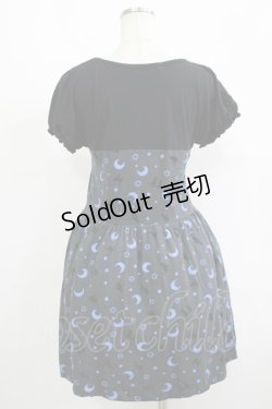 画像3: Candy Stripper / CATプリント切替ワンピース  黒 H-25-09-12-015-PU-OP-KB-ZH