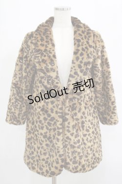 画像1: IRON FIST / レオパードファーコート  茶 H-25-09-12-018-PU-CO-KB-ZH