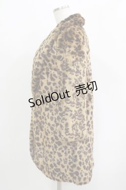 画像2: IRON FIST / レオパードファーコート  茶 H-25-09-12-018-PU-CO-KB-ZH