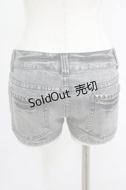 画像3: GHOST of HARLEM / ダメージデニムショートパンツ  グレー H-25-09-12-019-GL-PA-KB-ZH