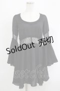 Blacklist / レースシフォンワンピース XS ブラック H-25-09-12-021-PU-OP-KB-ZH