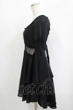 画像2: Blacklist / レースシフォンワンピース XS ブラック H-25-09-12-021-PU-OP-KB-ZH