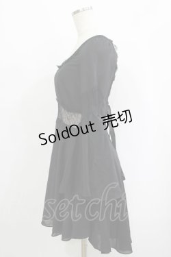 画像2: Blacklist / レースシフォンワンピース XS ブラック H-25-09-12-021-PU-OP-KB-ZH