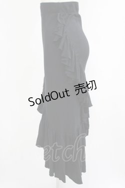 画像2: WIDOW / アシメフリルスカート  黒 H-25-09-12-022-PU-SK-KB-ZH