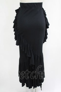 画像3: WIDOW / アシメフリルスカート  黒 H-25-09-12-022-PU-SK-KB-ZH