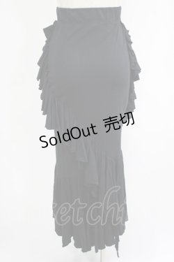 画像3: WIDOW / アシメフリルスカート  黒 H-25-09-12-022-PU-SK-KB-ZH