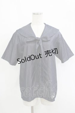 画像1: MILK / Sailorブラウス  インディゴ H-25-09-12-024-ML-BL-KB-ZH