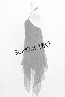 画像2: WIDOW / プリントシアーワンピース XS 黒 H-25-09-12-026-PU-OP-KB-ZH