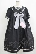 metamorphose / セーラーリボンタイシャツワンピース(ワッペン付) Free ブラック H-25-09-13-001-ME-OP-NS-ZH