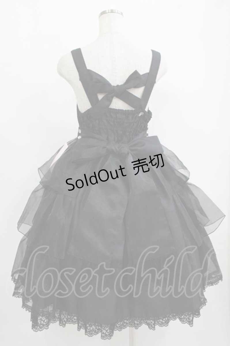 画像3: metamorphose / Mellifluous フロントあきフリルジャンパースカート サイズ1 ブラック H-25-09-13-003-ME-OP-NS-ZH (3)