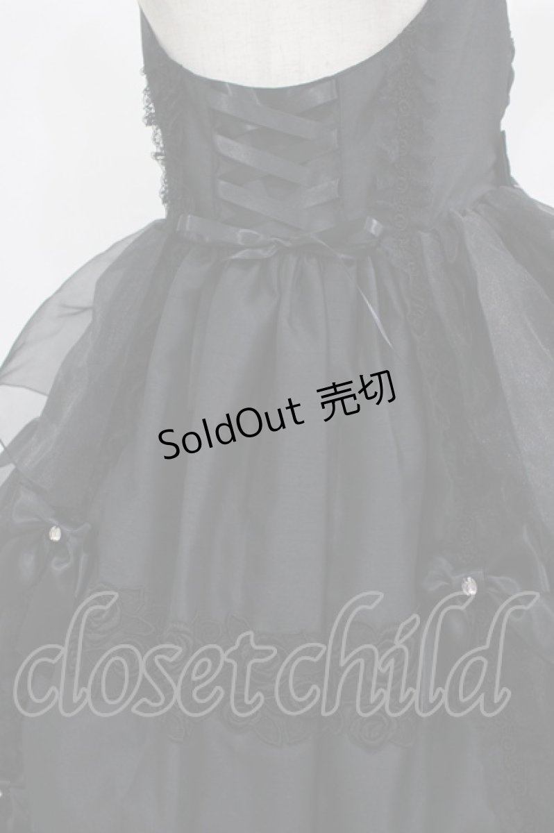 画像4: metamorphose / Mellifluous フロントあきフリルジャンパースカート サイズ1 ブラック H-25-09-13-003-ME-OP-NS-ZH (4)