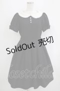 Innocent World / 半袖丸衿プレーンワンピース M ブラック H-25-09-13-031-IW-OP-NS-ZH