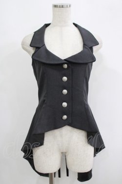 画像1: metamorphose / Gabriel ロング燕尾ベスト サイズ1 テックグレー H-25-09-13-036-ME-JA-NS-ZH
