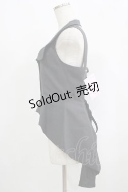 画像2: metamorphose / Gabriel ロング燕尾ベスト サイズ1 テックグレー H-25-09-13-036-ME-JA-NS-ZH