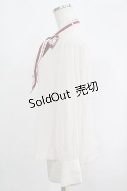 画像2: an another angelus / スカーフタイ付きスタンドカラーブラウス Free  H-25-09-13-044-CA-BL-NS-ZH