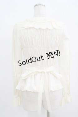 画像3: metamorphose / 綿レースシャーリング長袖ブラウス(丸襟) サイズ1 生成り H-25-09-13-046-ME-BL-NS-ZH