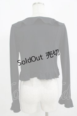 画像3: axes femme / フリルボレロ M ブラック H-25-09-13-049-AX-TO-NS-ZH