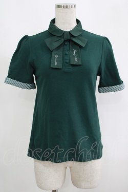 画像1: Fi.n.t / ロゴ刺繍タイポロシャツ Free GREEN H-25-09-13-050-CA-BL-NS-ZH