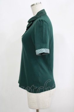 画像2: Fi.n.t / ロゴ刺繍タイポロシャツ Free GREEN H-25-09-13-050-CA-BL-NS-ZH