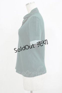 画像2: Fi.n.t / ロゴ刺繍タイポロシャツ Free GREEN H-25-09-13-050-CA-BL-NS-ZH