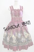 metamorphose / Clock Forest Night フリルジャンパースカート サイズ1 ダリアパープル H-25-09-13-006-ME-OP-NS-ZH