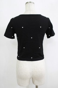 画像3: An MILLE / ハート刺繍トップス Free ブラック H-25-09-13-051-EL-TO-NS-ZH