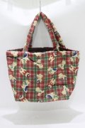 axes femme kawaii / ロイヤルベアーズ柄ミニトートバッグ  ワイン H-25-09-13-053-AX-BG-NS-ZH