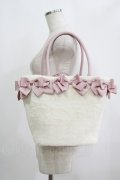 m petit by misako / AM*NIリボンFバッグ  オフ/ピンク H-25-09-13-054-LO-BG-NS-ZH