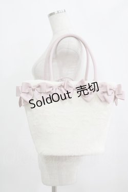 画像1: m petit by misako / AM*NIリボンFバッグ  オフ/ピンク H-25-09-13-054-LO-BG-NS-ZH